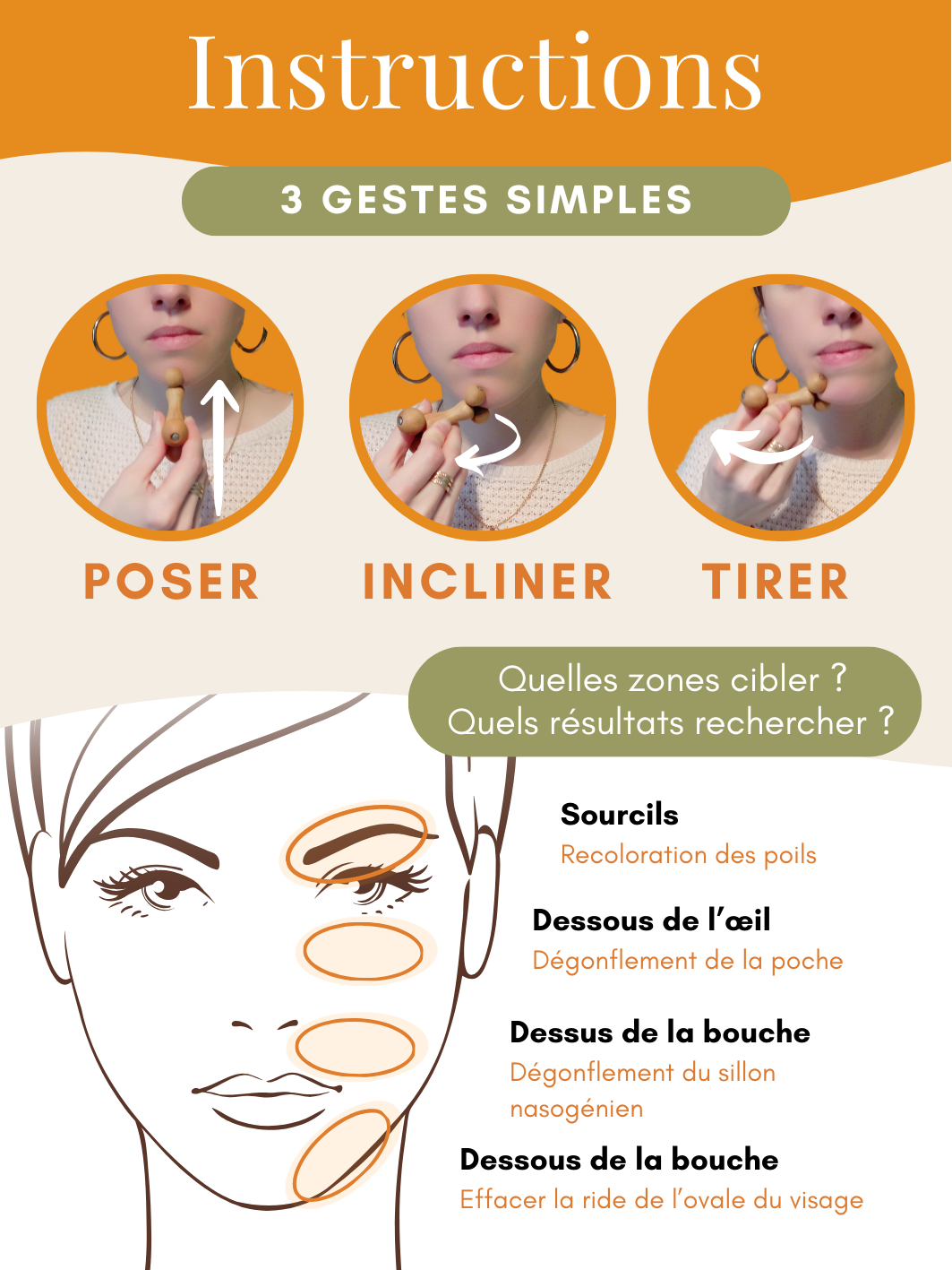 Instructions boulado visage
